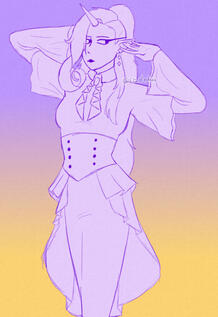 sketch de meio corpo
